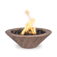 The Outdoor Plus Cazo Wood Grain Fire Bowl