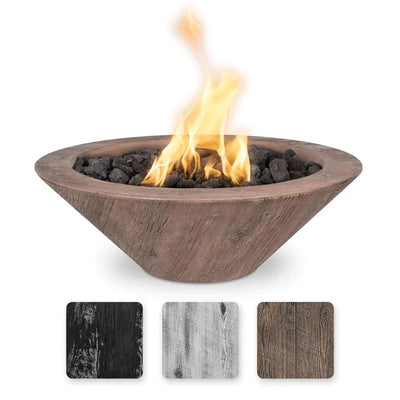 The Outdoor Plus Cazo Wood Grain Fire Bowl