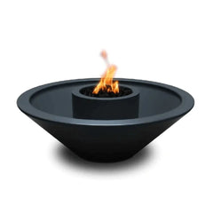 The Outdoor Plus 48" Cazo GFRC Fire and Water Bowl - 360° Spill