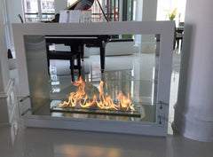 The Bio Flame 36" Rogue 2.0 Double Sided Free Standing  Ethanol Fireplace