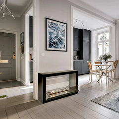 The Bio Flame 53" Sek XL Free Standing  Ethanol Fireplace