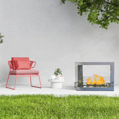 The Bio Flame 53" Sek XL Free Standing  Ethanol Fireplace