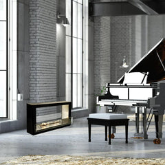 The Bio Flame 53" Sek XL Free Standing  Ethanol Fireplace